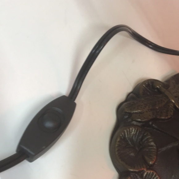 Crimson Tulip Glass Globe Bronze Dragonfly Tiffany Style Lamp New (TL4352c) LLF - Picture 5 of 6